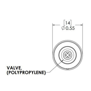 LinkTech 20PPV Inline Plug, Valved, 1/8" HB