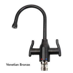 Mountain Plumbing MT1801-NL Contemporary Hot & Cold Water Dispenser w/ Wine Bottle Spout & Curved Handles