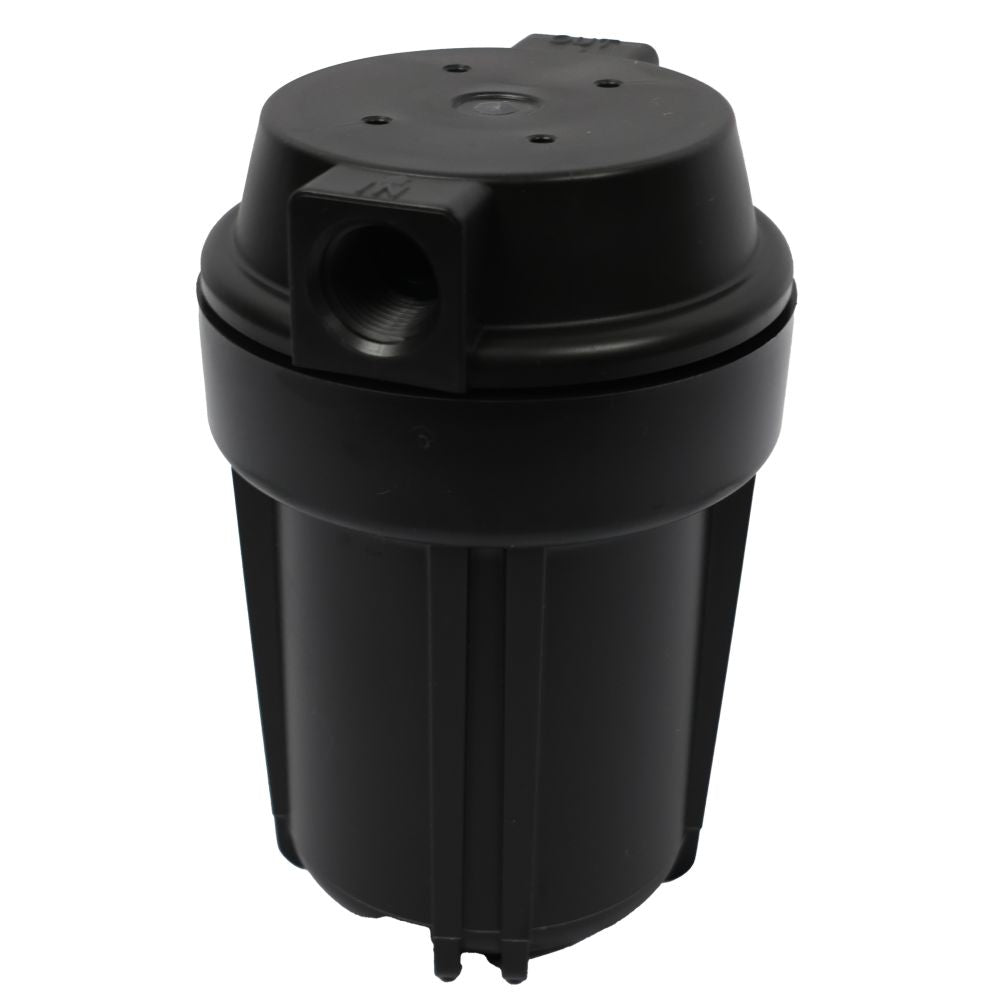 5" Neo-Pure SlimLine Flat Cap Housing Black Cap/Black Sump - 3/8"