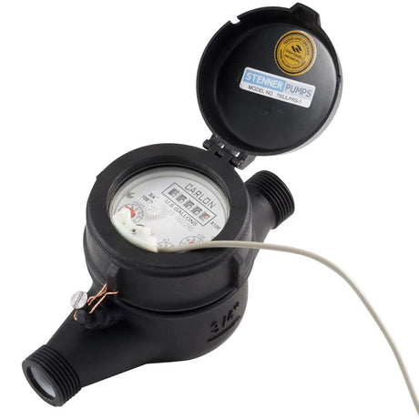 Stenner JLP0750-10PPG Plastic Water Meter, 3/4", 10PPG