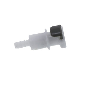 APCD16004 Valved Panel Mount Hose Barb Coupling Body 1/4 ID Barb