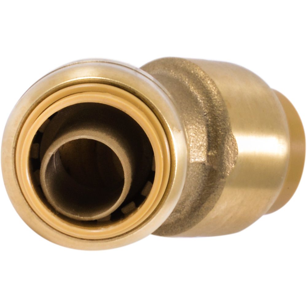 SharkBite® U648LF Lead-Free Brass Push-to-Connect 45-Degree Elbow - 1/2" x 1/2"