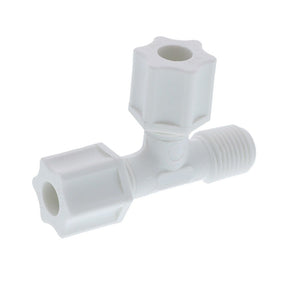 JACO 75-5-4-P-O Polypropylene Male Run Tee 5/16 OD Tube x 1/4 MPT