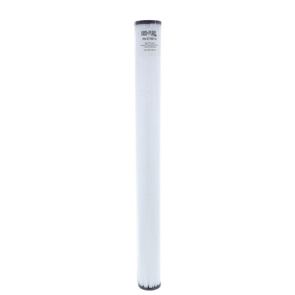 Neo-Pure PH-27292-1A 29-1/4" High Efficiency Pleated Filter 1 micron ABS