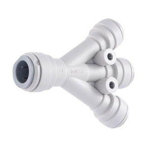 John Guest 3/8" x 3/8" Acetal Three Way Divider - Gray