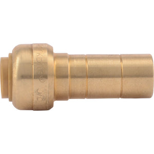 SharkBite® U719LF Lead-Free Brass Push-to-Connect Reducing Stem - 3/8" x 1/2" CTS