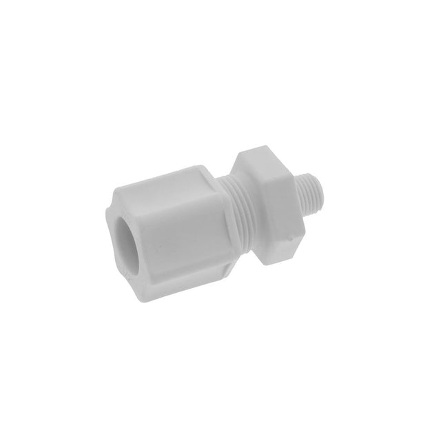 JACO 10-8-2-P-O Polypropylene Male Connector 1/2 OD Tube x 1/8 MPT