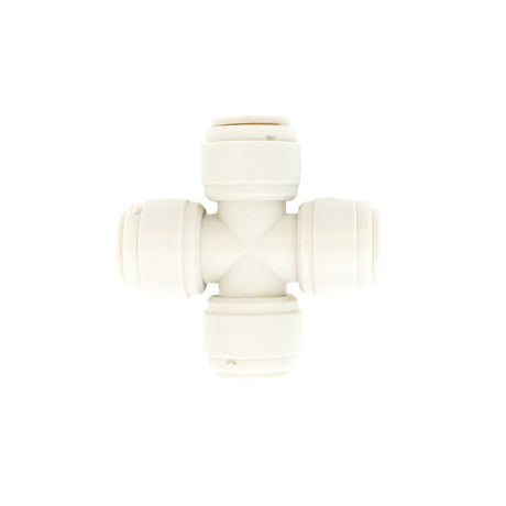 NeoFit - Acetal White Union Cross 3/8" tube