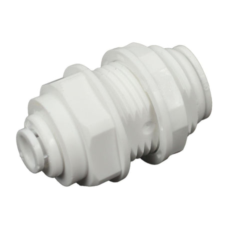 Bulkhead Union Acetal  1/4 qc x 1/4 qc