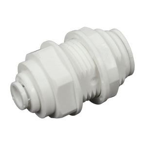 Bulkhead Union Acetal  1/4 qc x 1/4 qc