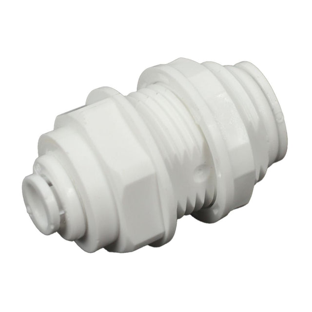 Bulkhead Union Acetal  1/4 qc x 3/8 qc