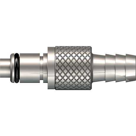 LinkTech 40CB Series Straight Male, Valved, 3/8" HB, Chrome Brass, Buna N