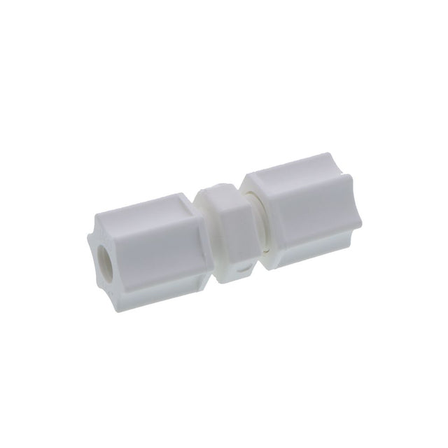 JACO 15-4-P-PG Polypropylene Union Connector 1/4 OD Tube x 1/4 OD Tube