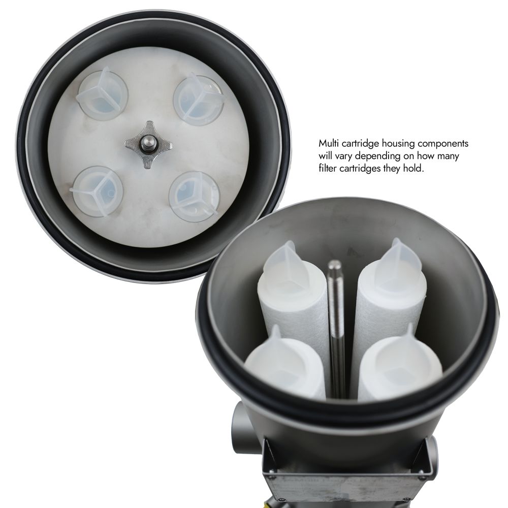 Neo-Pure BCM12 40" Multi-Cartridge Stainless Steel Housing