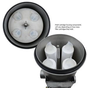 Neo-Pure BCM12 40" Multi-Cartridge Stainless Steel Housing