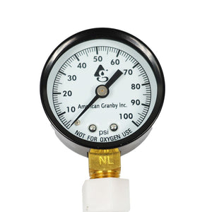 RO System Sanitizing Service Kit with Pressure Gauge - 1/4" inlet & 3/8" outlet