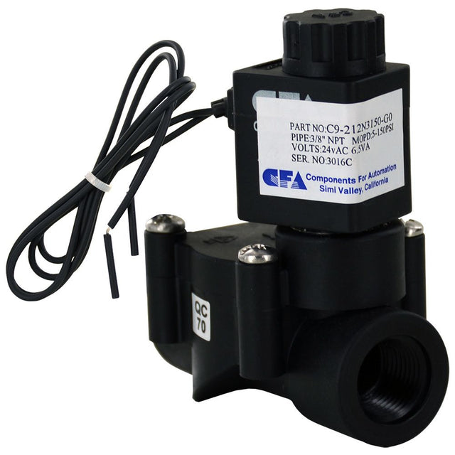 CFA C9 Series Solenoid Valve Normally Closed 3/8" FPT 24VAC