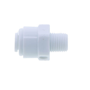 John Guest Male Connector NPTF - 1/4 x 1/8 NPTF - White