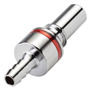 LQ4D22006RED Valved In-Line Liquid Cooling Coupling Insert 3/8 ID Barb Warm Red