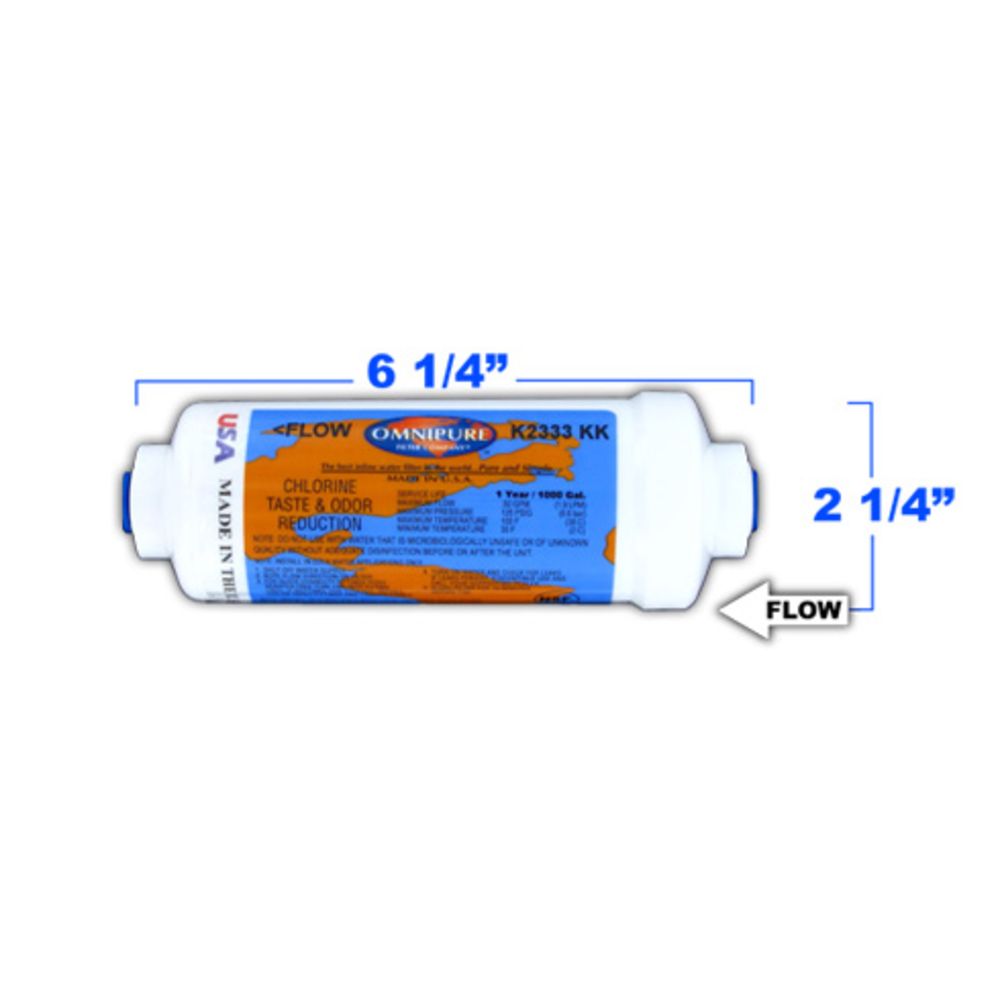 Kinetico 104834 Compatible Watermaker Five Postfilter GAC/Calcite Cartridge