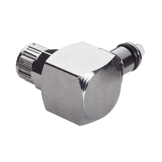Multi-Mount Valved Elbow PTF Coupling Insert - 1/4 PTF Chrome