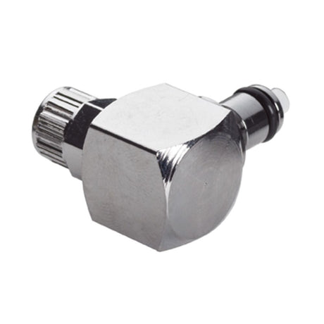 Multi-Mount Valved Elbow PTF Coupling Insert - 1/4 PTF Chrome