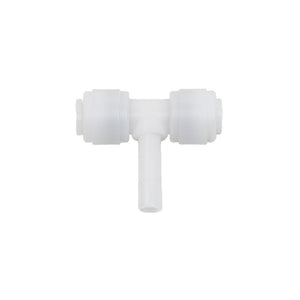 NeoFit - Acetal Natural White Stem Branch Tee 1/4" tube x stem 1/4"