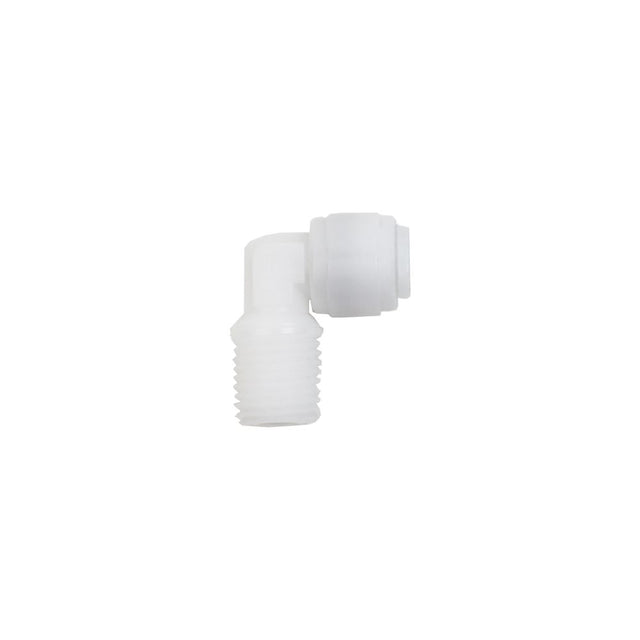 NeoFit - Acetal Natural White Male Elbow- 1/4"tube OD x 1/4"NPTF
