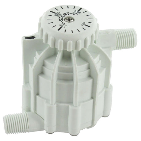 Waterminder WM3000 Gallon Meter 3800 max gal 1/4" MNPT Fittings - White