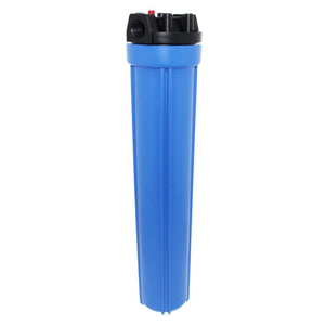 20" Neo-Pure Standard Water Filter Housing Black/Blue with Pressure Relief - 3/4" FPT
