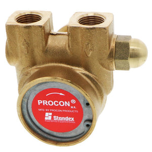 Procon Pump NSF Brass 125 GPH 3/8" NPT - 225 psi PRV w/ .188" Double Flat Drive [Clamp-on]