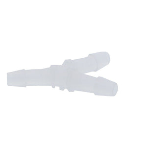 FitQuik Polypropylene Union Y Barb Fitting - 1/4 ID x 1/4 ID x 1/4 ID