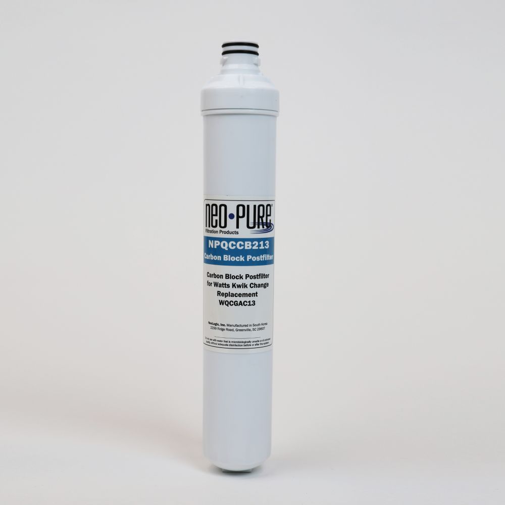 Neo-Pure Kwik Change 13" GAC Carbon Post Filter Replacement For Watts WQCGAC13