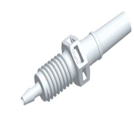 PMLM2130 Luer Fitting White Nylon Panel Mount Male Luer X 1/16 HB