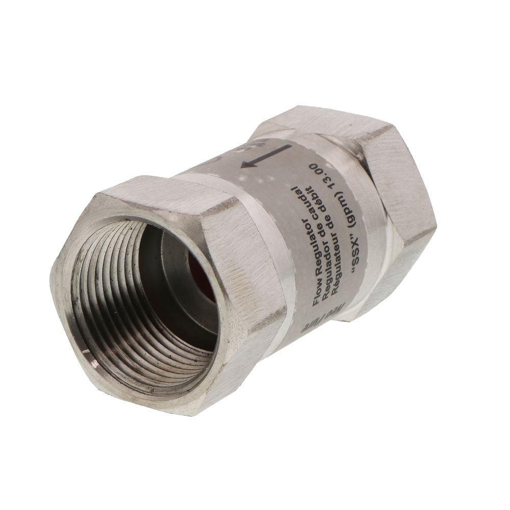 Neo-Pure Stainless Steel Flow Restrictor 8 GPM 316SS 1" FPT x FPT