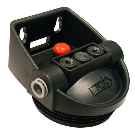 Pentek QC Meter Mount Black Cap for 3G Slim Line Housings w / PR - 1/2" QC