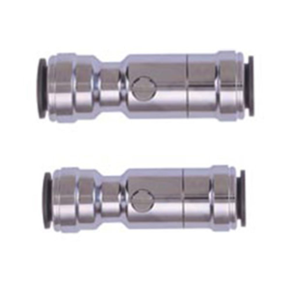 John Guest 15HSV Service Valve Brass Chrome Plated - 15mm