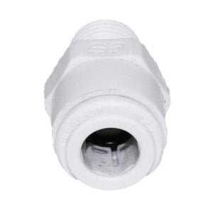 John Guest - White Acetal Male Connector - 3/8" QC x 1/4" MNPT