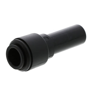 Black Acetal Reducer 15mm Stem OD - 12mm Tube OD