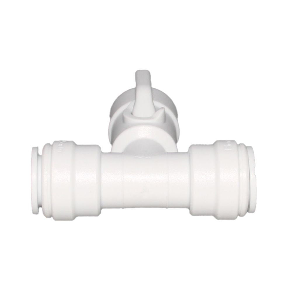John Guest Acetal Angle Stop Valve w/Check Valve - 15mm x 15mm x 3/8"