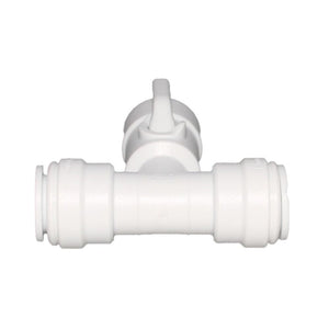 John Guest Acetal Angle Stop Valve w/Check Valve - 15mm x 15mm x 1/4"