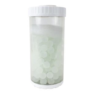 4-1/2" x 10" Refillable Empty Cartridge Clear Body, White Cap