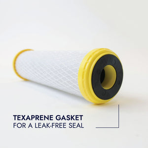 Neo-Pure CHLM-2510 9-7/8" x 2-1/2" Chloramine Carbon Block Filter 1 micron