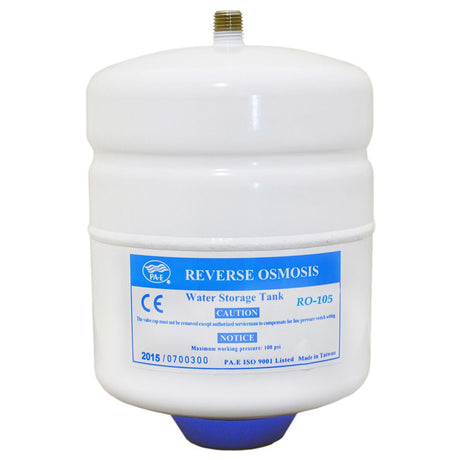 PAE RO-105 Reverse Osmosis Storage Tank Powder Coated Steel 0.5 Gal