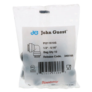 John Guest Reducing Elbow - 1/2 x 5/16