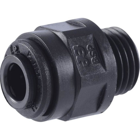 John Guest 15mm x 3/8" [BSPP] Acetal Male Connector - Black