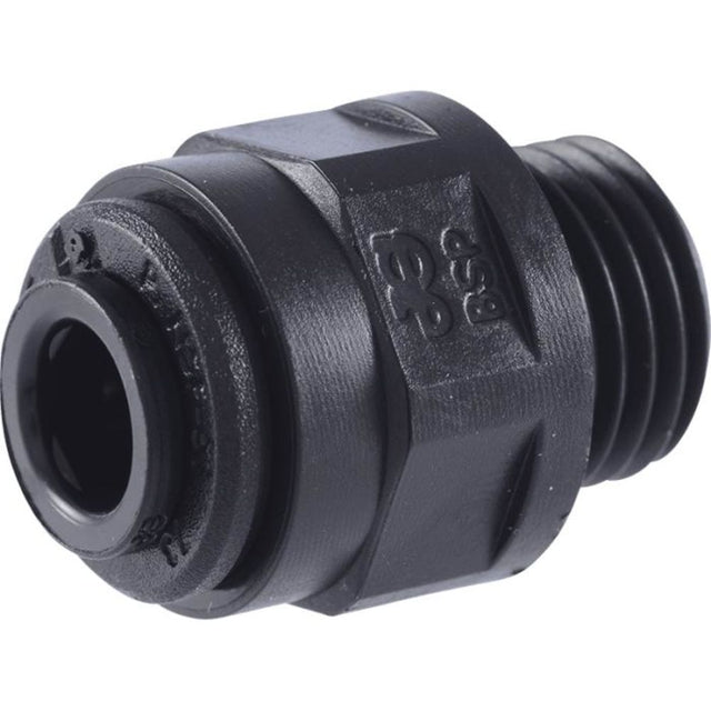 John Guest 15mm x 3/8" [BSPP] Acetal Male Connector - Black