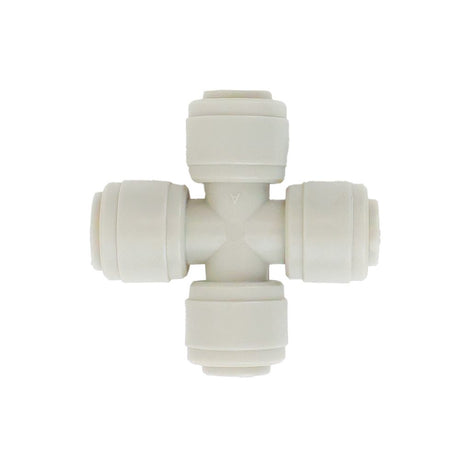 NeoFit - Acetal Gray Union Cross 1/4" tube