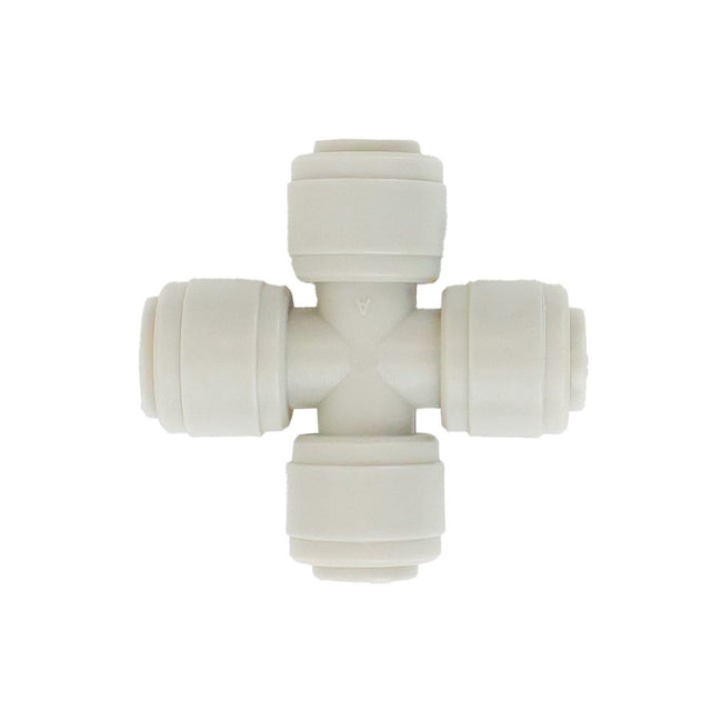 NeoFit - Acetal Gray Union Cross 1/4" tube