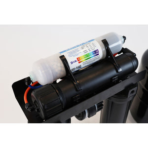 Neo-Pure 4 Stage RO Manifold Retrofit, 75 GPD, Alkaline Remineralizer, Drain Saddle, Feed Adapter, Permeate Pump
